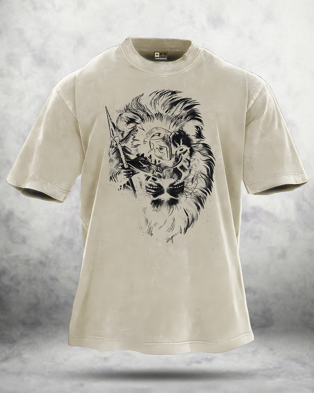 Spartan Lion Washed T-Shirt