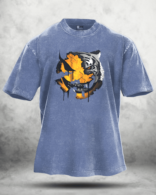 Angry Smiley Washed T-Shirt