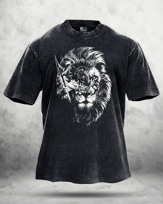Spartan Lion Washed T-Shirt