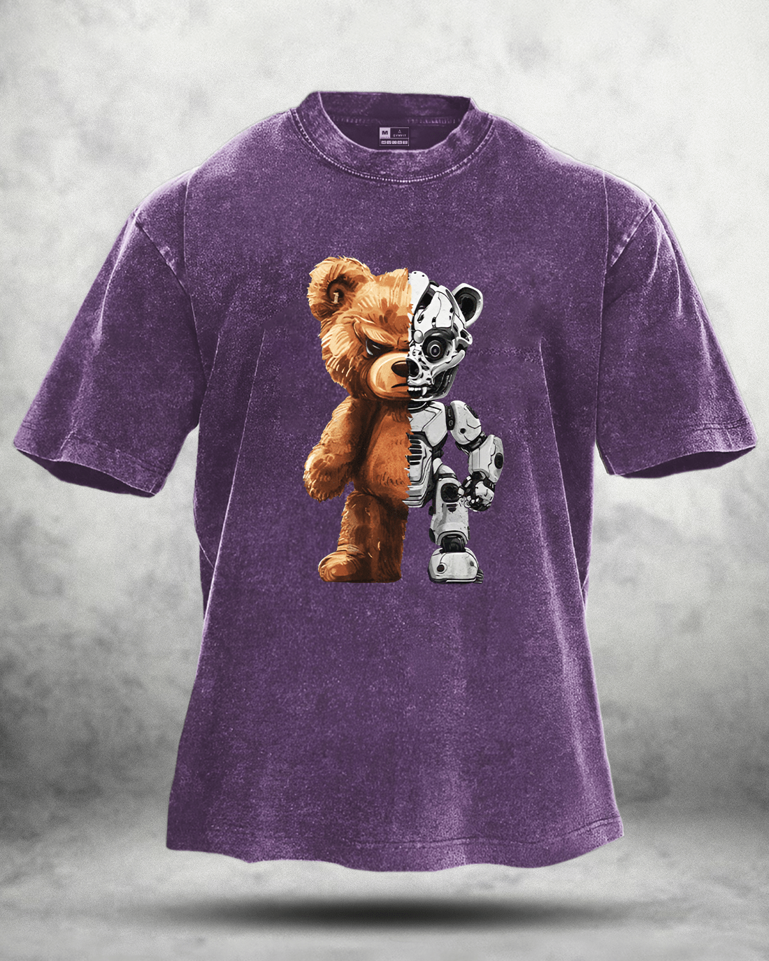 Robot Bear Washed T-Shirt
